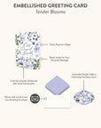 Tender Blooms Deluxe Greeting Card
