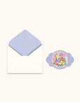 Bow-tiful Flowers Deluxe Greeting Card