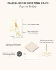 Pop the Bubbly Deluxe Greeting Card