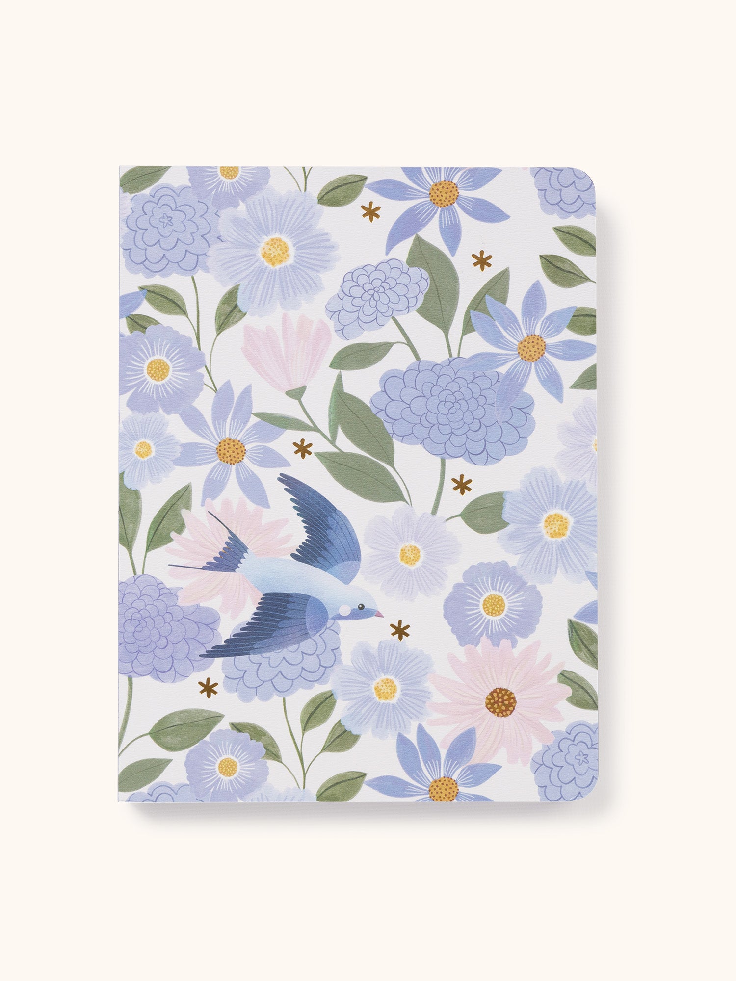H&O × Geek Field _ Nitriding OD Cover Birds & Blooms Medium Coptic-Bound Journal – Studio Oh!