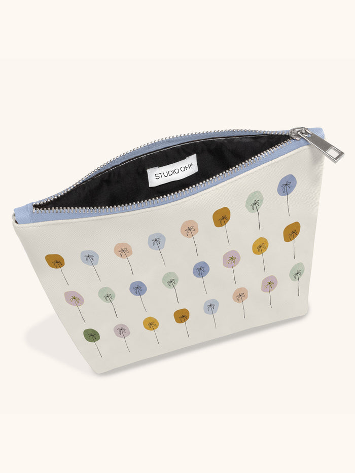 Dotted Palms Clutch Cosmetic Bag