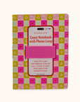 Patchwork Hearts Casey Notebook with Phone Loop