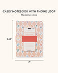 Meadow Lane Casey Notebook with Phone Loop
