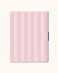 Pink Stripes Casey Notebook with Phone Loop