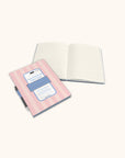 Pink Stripes Casey Notebook with Phone Loop