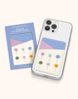 Dotted Palms Stick-On Cell Phone Wallet
