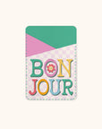 Bonjour Stick-On Cell Phone Wallet