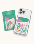 Bonjour Stick-On Cell Phone Wallet