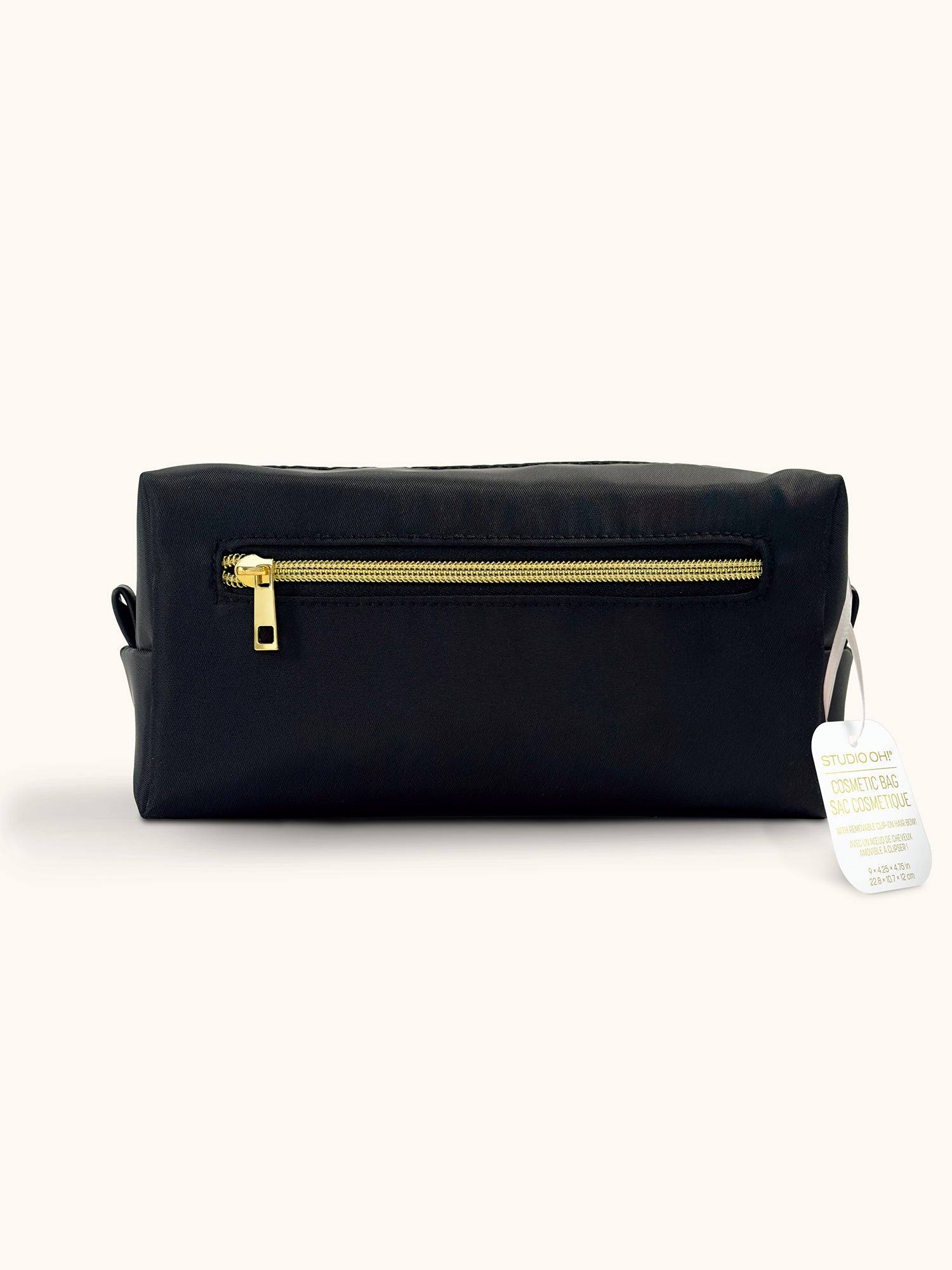 Palazzo Black Louise Bow Cosmetic Bag