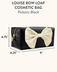 Palazzo Black Louise Bow Cosmetic Bag
