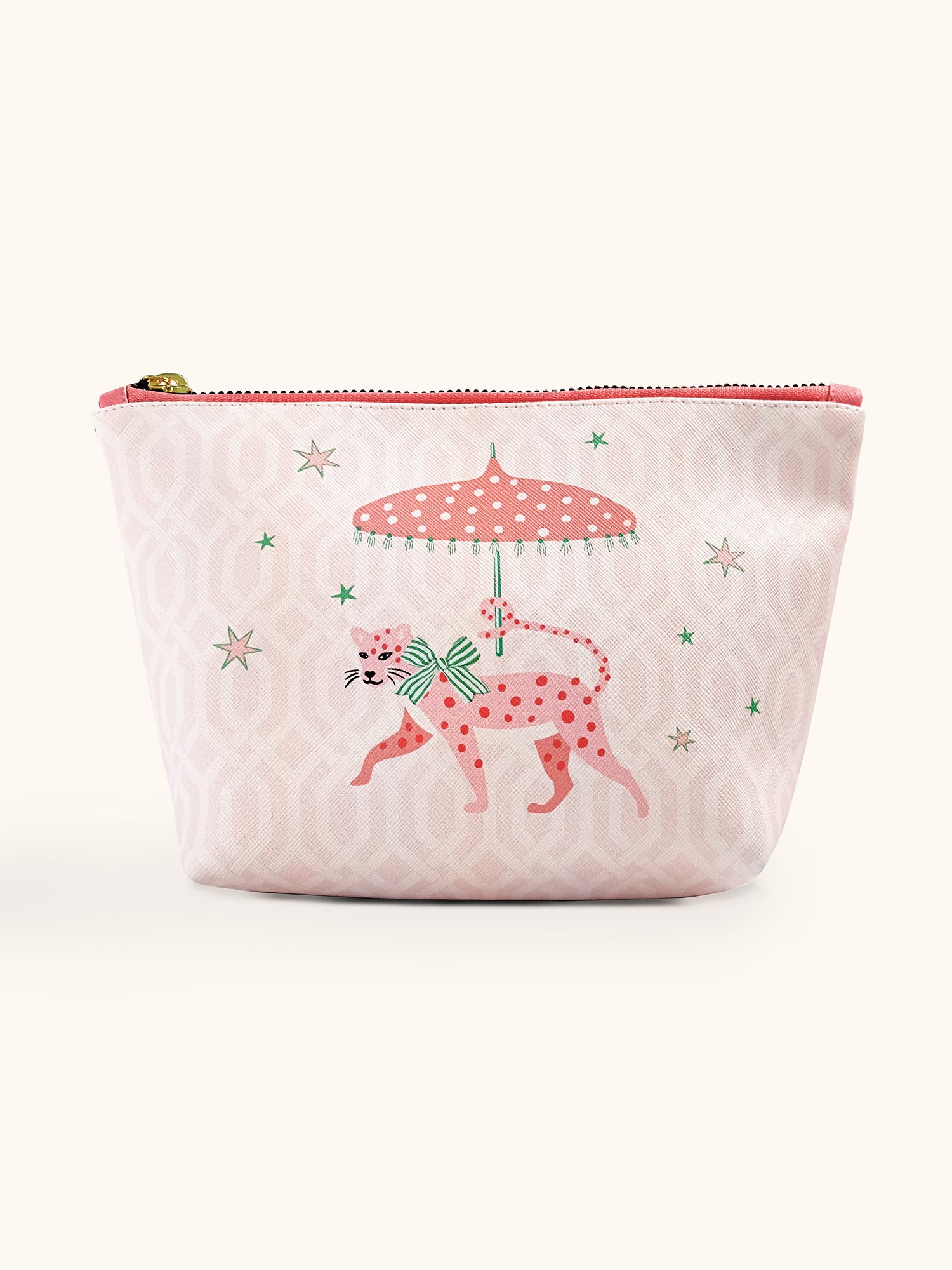 Leopard on Parade Clutch Cosmetic Bag