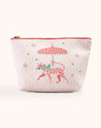 Leopard on Parade Clutch Cosmetic Bag