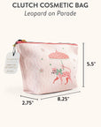 Leopard on Parade Clutch Cosmetic Bag