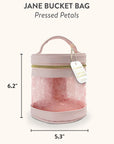 Pressed Petals Jane Bucket Cosmetic Bag