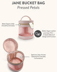 Pressed Petals Jane Bucket Cosmetic Bag