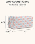 Romantic Rococo Cosmetic Loaf Pouch