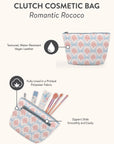 Romantic Rococo Clutch Cosmetic Pouch