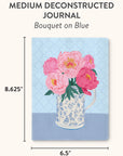 Bouquet on Blue Medium Deconstructed Journal
