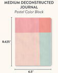Pastel Color Block Medium Deconstructed Journal