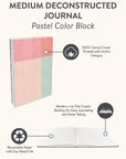 Pastel Color Block Medium Deconstructed Journal