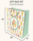 Cool & Creamy Large Vertical Die-Cut Gift Bag with Tissue