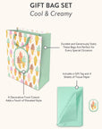 Cool & Creamy Large Vertical Die-Cut Gift Bag with Tissue