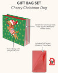 Cheery Christmas Dog Large Gift Bag Set