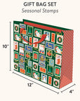 Seasonal Stamps Large Gift Bag Set