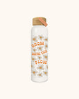Grow with the Flow Glass Water Bottle with Bamboo Lid