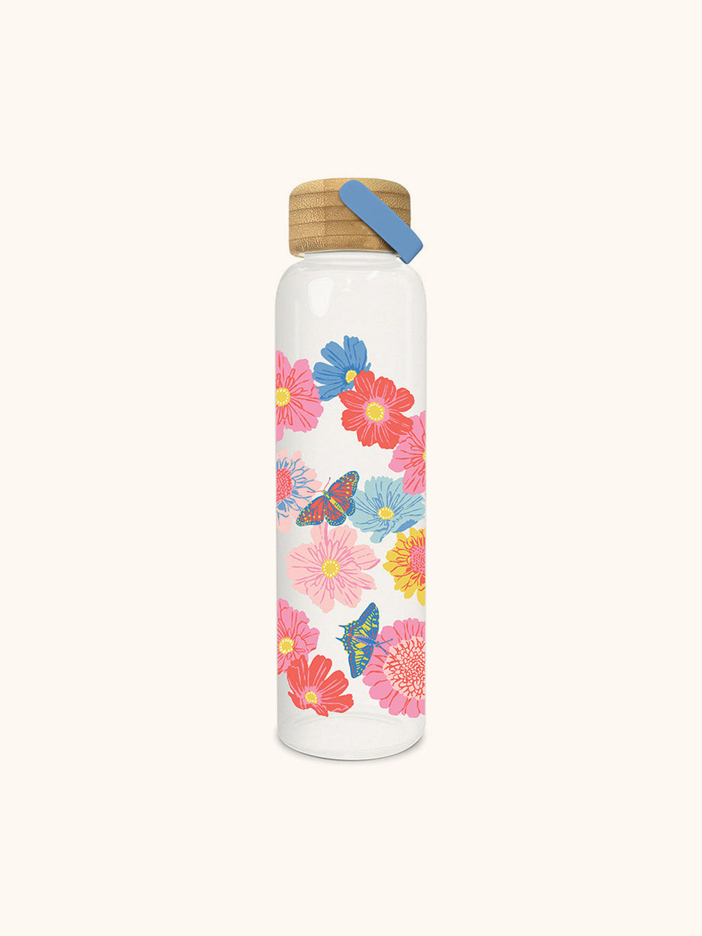 Aster Glass Water Bottle  Eco-Friendly Glass Reusable Water Bottles –  Blossom Bottles