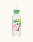 Care Way Less Glass Water Bottle with Straw