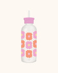 Just for Grins Glass Water Bottle with Straw