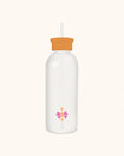Lucky You Glass Water Bottle with Straw