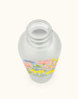 Spring Time Blooms Glass Water Bottle with Straw