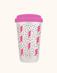 All Charged Up Glass Coffee Tumbler