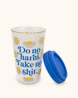 Do No Harm Glass Coffee Tumbler