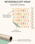 Cool & Creamy Reversible Gift Wrap