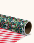 Red Ribbon Christmas Reversible Gift Wrap