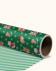 Cheery Christmas Dogs Reversible Gift Wrap