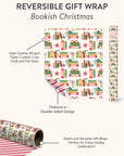 Bookish Christmas Reversible Gift Wrap