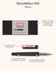 Hunter Black Rollerball Pen