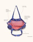 JuJuBe Miffy Flower Fields Super Be Large Tote Bag - Blue & Orange