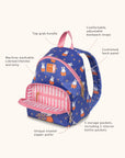 JuJuBe Miffy Flower Fields Everyday Mini Backpack - Blue & Orange