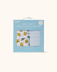 Mr. Happy Swaddle blanket set of two in box