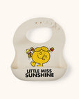 Little Miss Sunshine bib flat lay