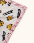 Little Miss Sunshine security blanket with satin corner