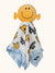 Mr. Happy security blanket flat lat with mr. happy plush on top