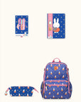 JuJuBe x Studio Oh Miffy Flower Fields Back-to-School Bundle - Zealous Backpack + Hardcover Notebook + Gel Pen Set + Pencil Pouch