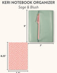Sage & Blush Keri Notebook and Organizer