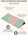 Sage & Blush Keri Notebook and Organizer